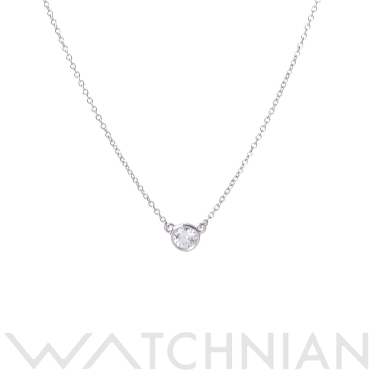 ティファニー バイザヤード ネックレス シルバー Pt950プラチナ レディース ジュエリー 【中古】【jewelry】