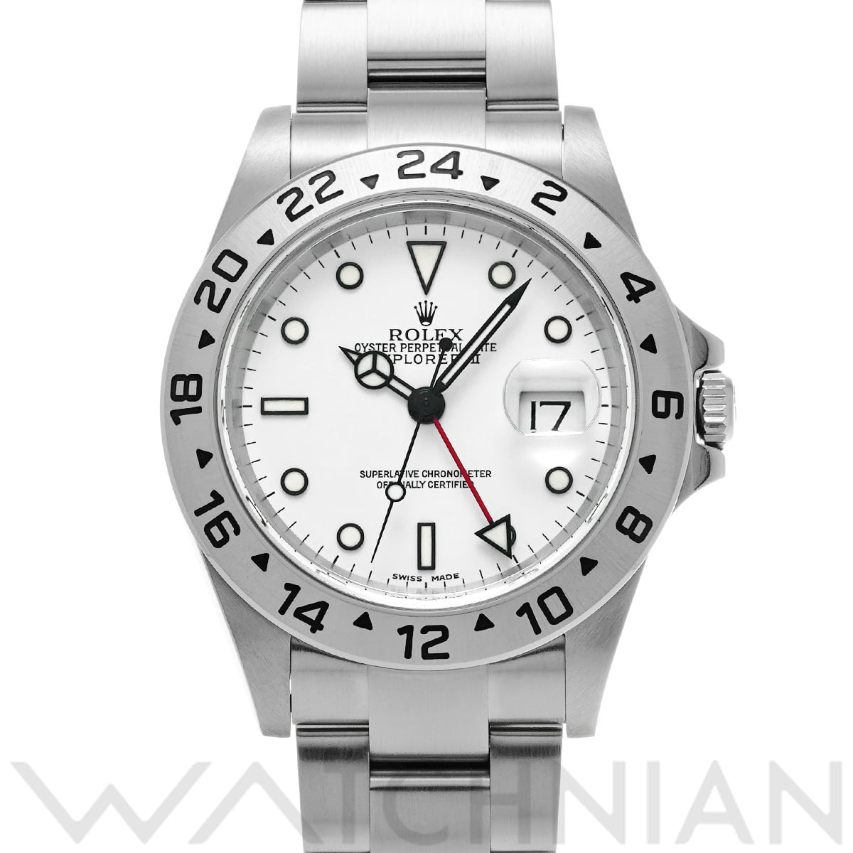 ロレックス エクスプローラーII 16570 ホワイト メンズ 時計 【中古】【wristwatch】