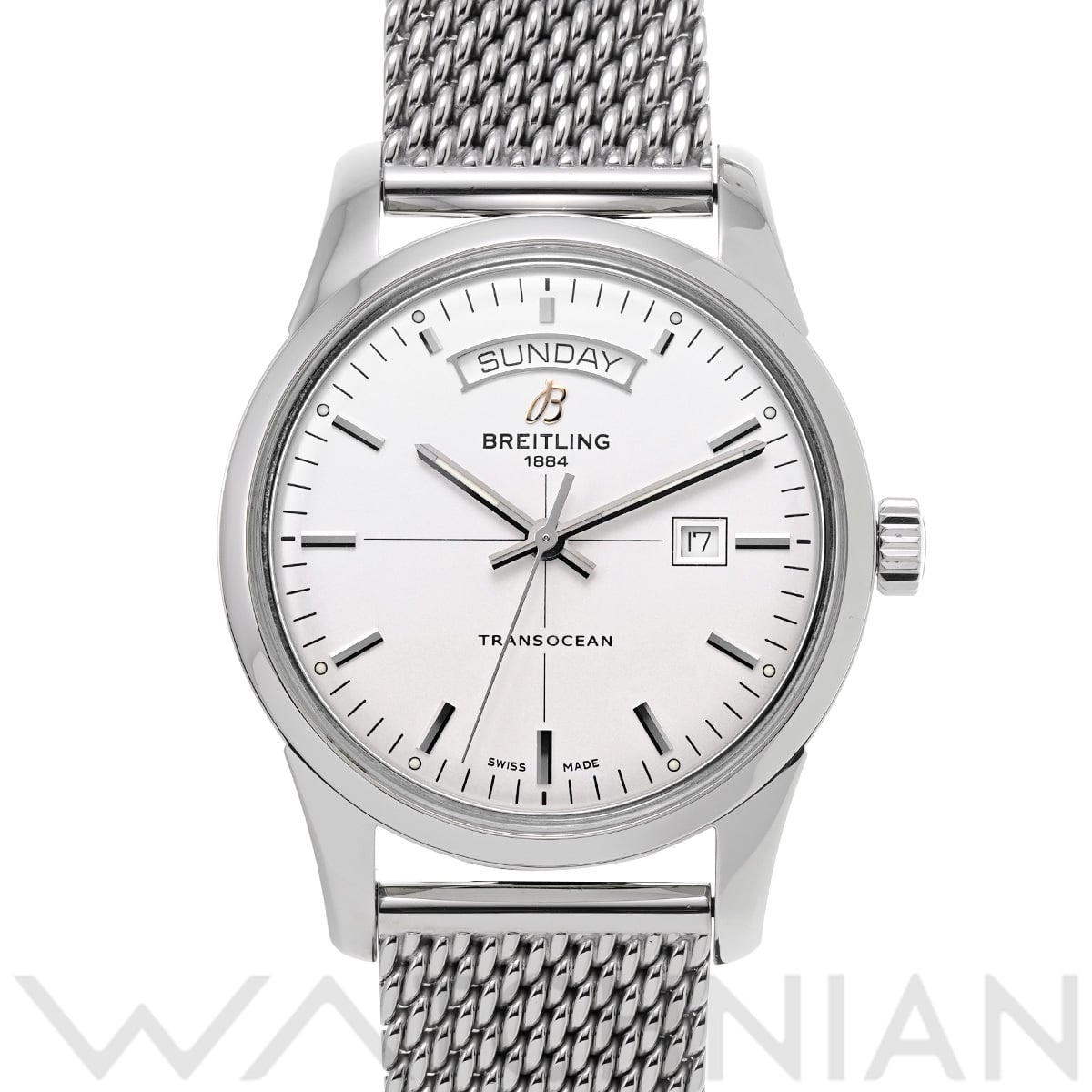 ブライトリング トランスオーシャン デイ&デイト A4531012/G751 シルバー メンズ 時計 【中古】【wristwatch】