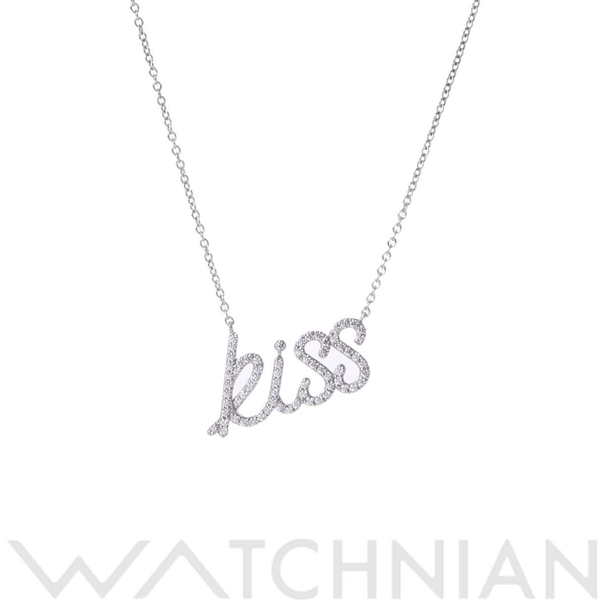 ティファニー キスモチーフ ネックレス シルバー K18ホワイトゴールド WG レディース ジュエリー 【中古】【jewelry】