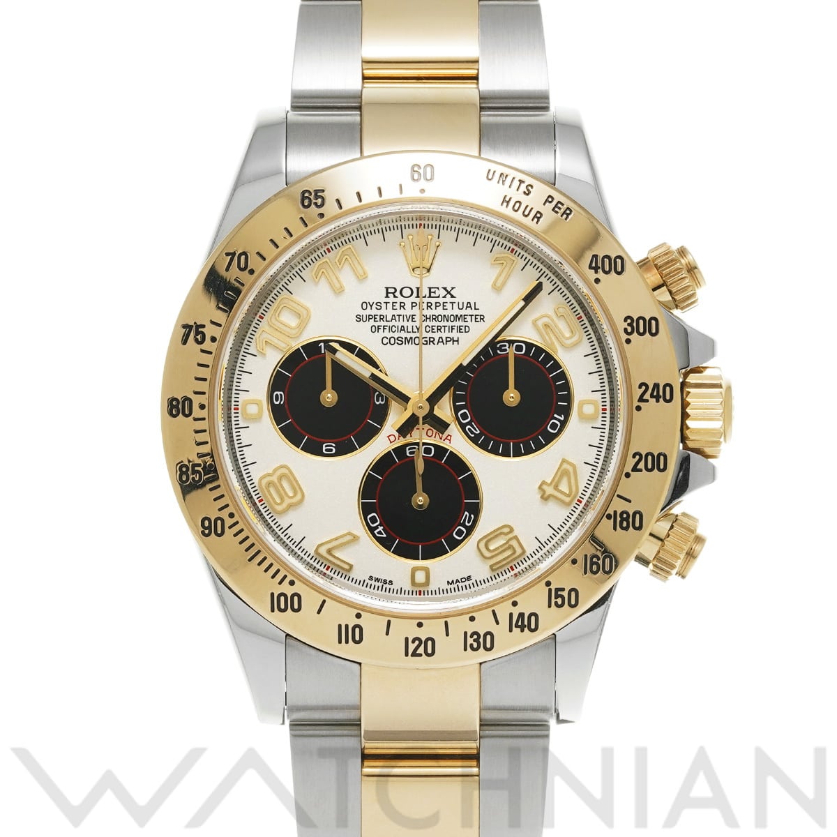 ロレックス コスモグラフ デイトナ 116523 アイボリー/ブラック メンズ 時計 【中古】【wristwatch】