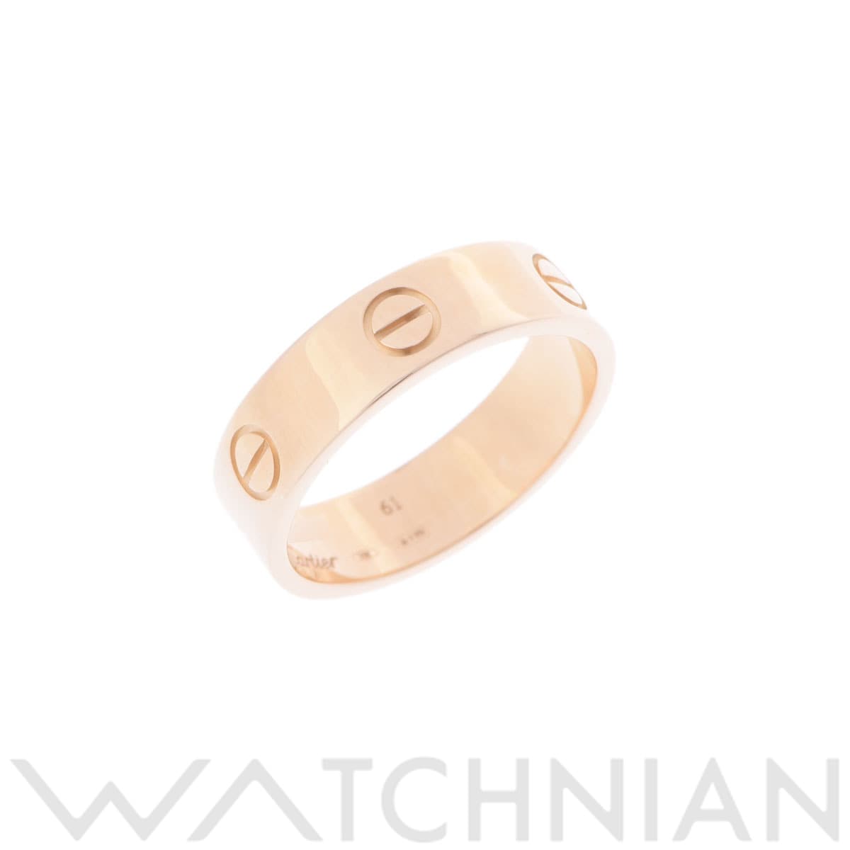 カルティエ ラブリング #61 ゴールド K18イエローゴールド YG レディース ジュエリー 【中古】【jewelry】