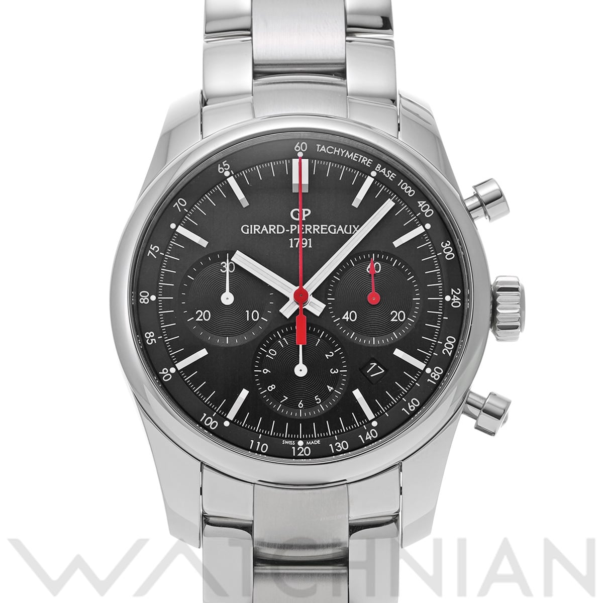 ジラール ペルゴ コンペティツィオーネ ストラダーレ 49590-11-611-11A ブラック メンズ 時計 【中古】【wristwatch】