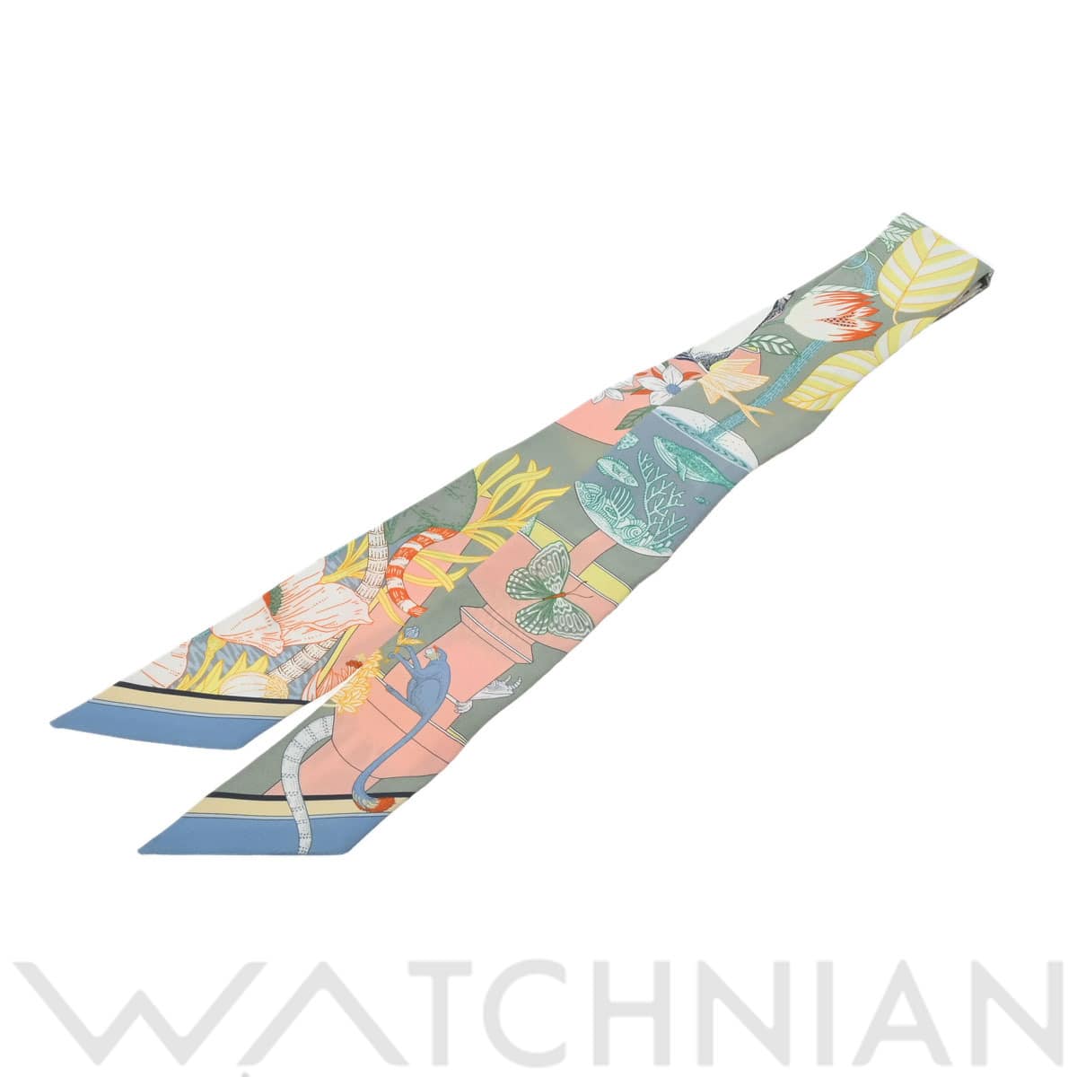 エルメス ツイリー PRECIOUS PARADISE ヴェールアマンド/アプリコット 064094S シルク100％ レディース 【新品】【other】