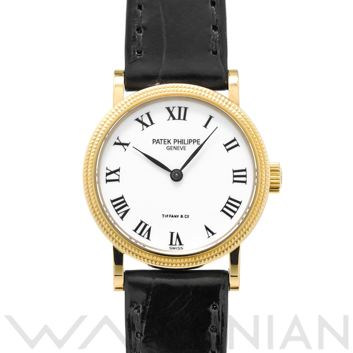 パテック フィリップ カラトラバ ティファニーWネーム 4809J-001 ホワイト レディース 時計 【中古】【wristwatch】