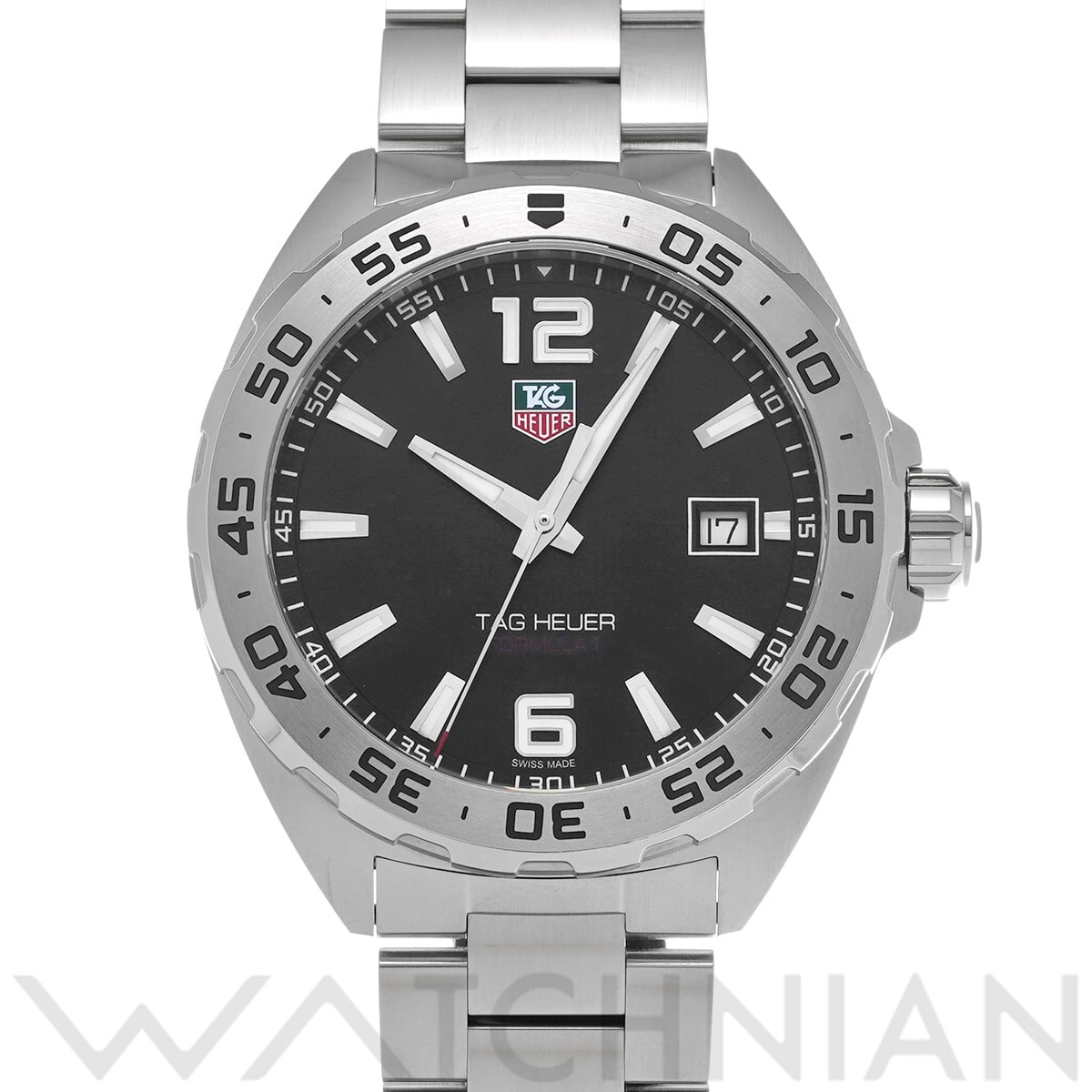 タグ ホイヤー フォーミュラ1 クォーツ WAZ1112.BA0875 ブラック メンズ 時計 【中古】【wristwatch】