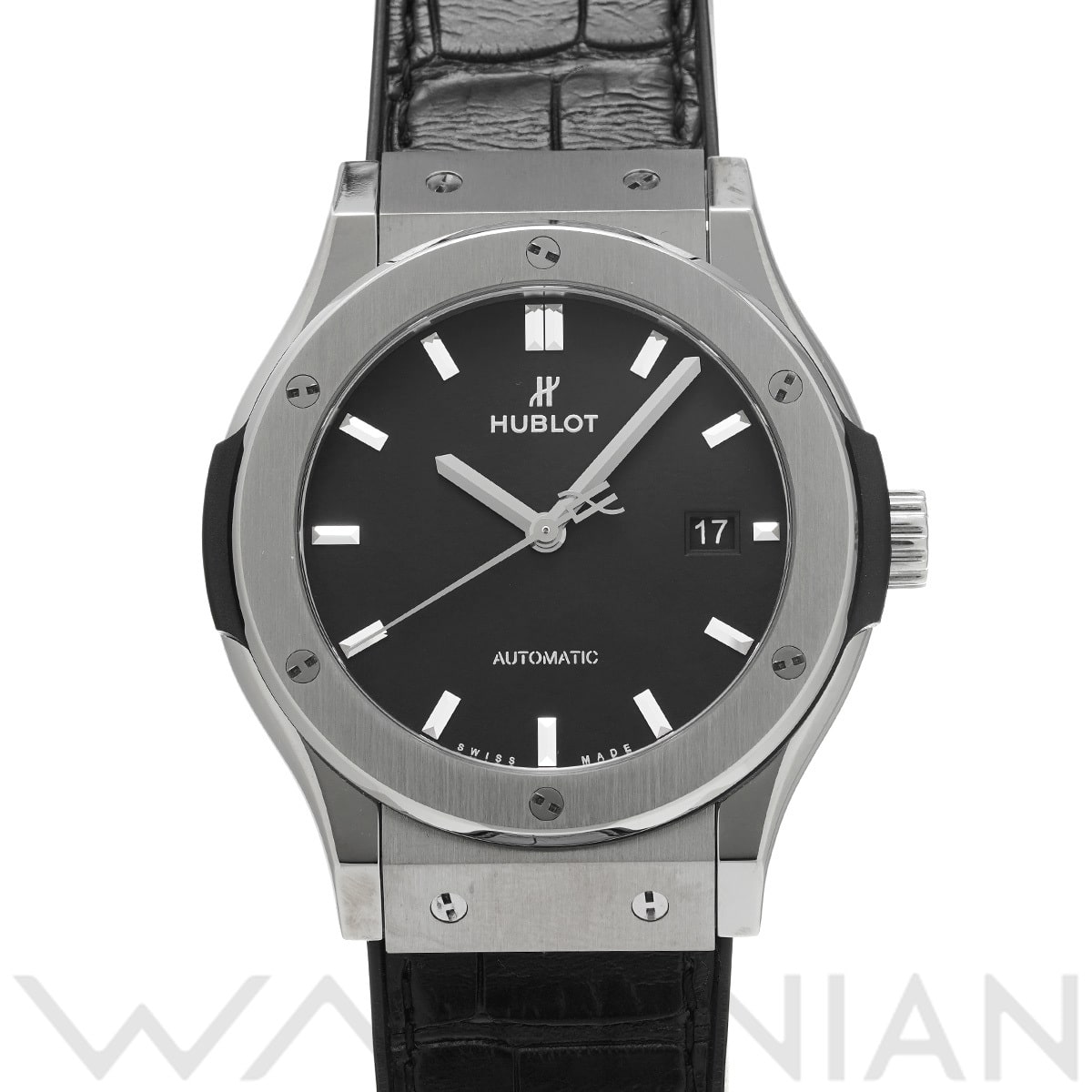 ウブロ クラシックフュージョン チタニウム 542.NX.1171.LR マットブラック メンズ 時計 【中古】【wristwatch】