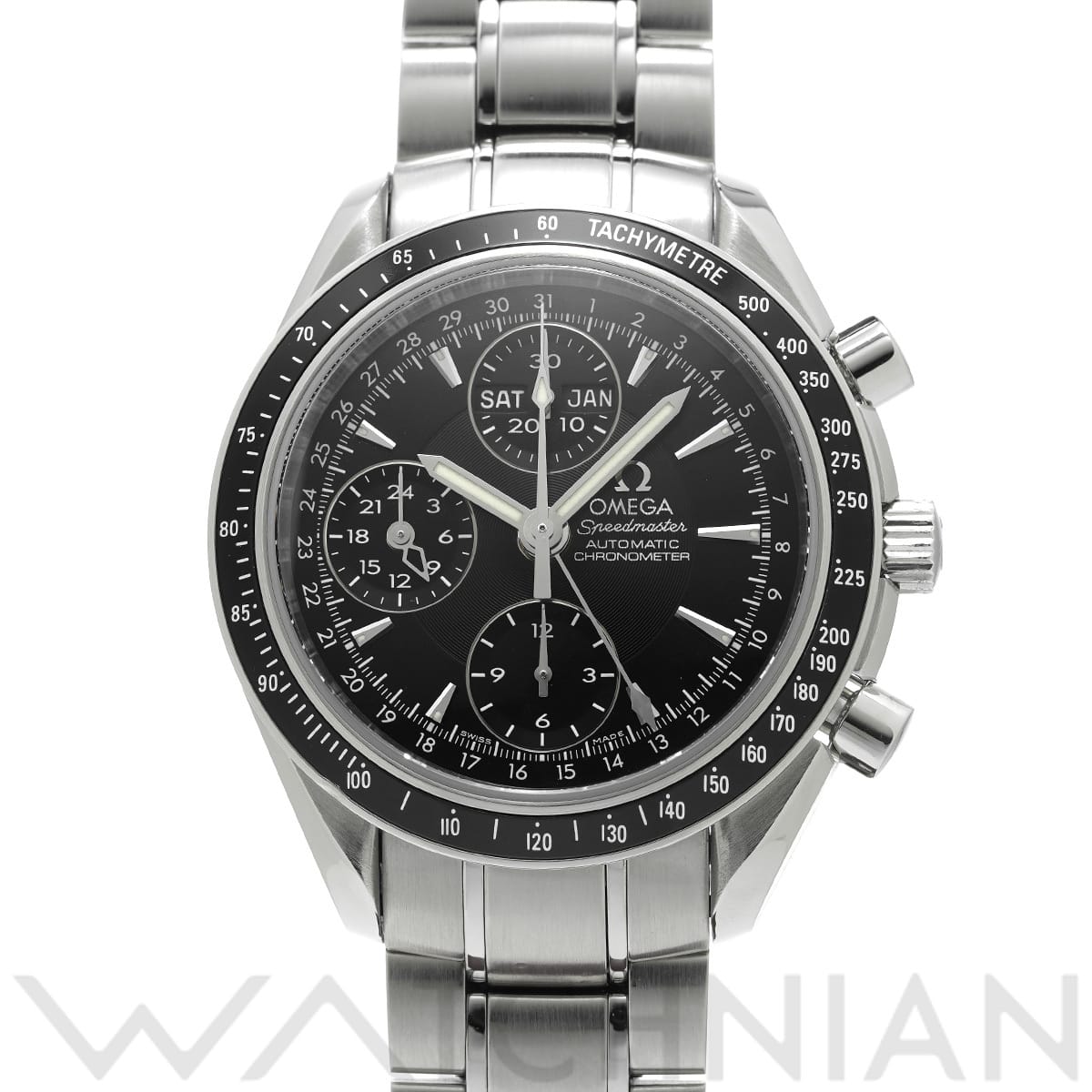 オメガ スピードマスター トリプルカレンダー 3220.50 ブラック メンズ 時計 【中古】【wristwatch】