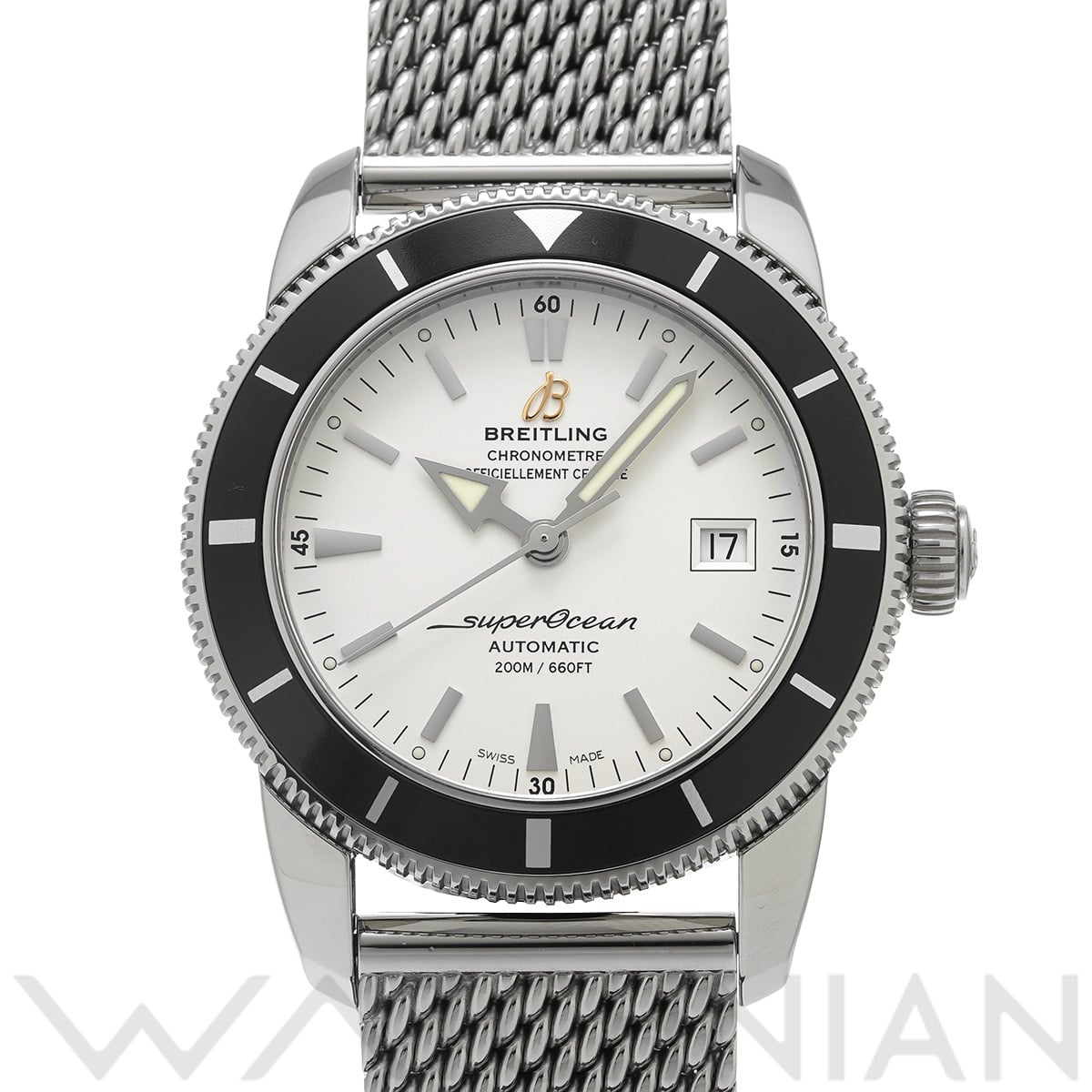 ブライトリング スーパーオーシャン ヘリテージ 42 A1732124/G717 シルバー メンズ 時計 【中古】【wristwatch】