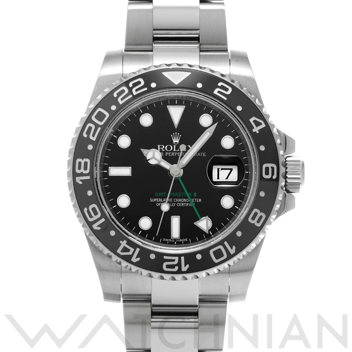ロレックス GMTマスターII 116710LN ブラック メンズ 時計 【中古】【wristwatch】