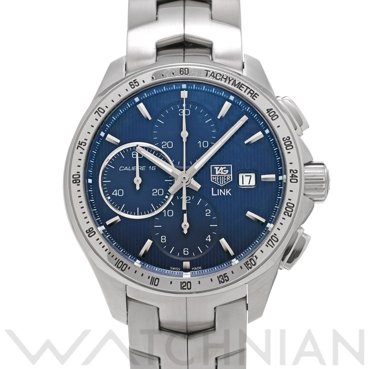 タグ ホイヤー リンク クロノグラフ CAT2015.BA0952 ブルー メンズ 時計 【中古】【wristwatch】