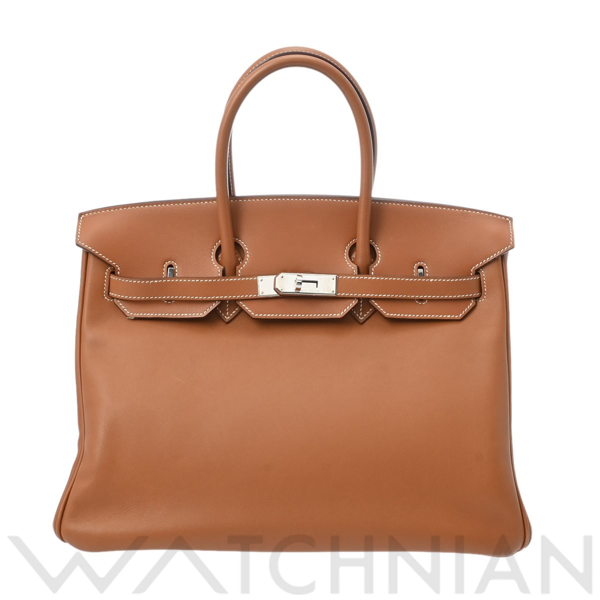 エルメス バーキン 35 ゴールド/パラジウム金具 ヴォースイフト ユニセックス バッグ 【中古】【bag】