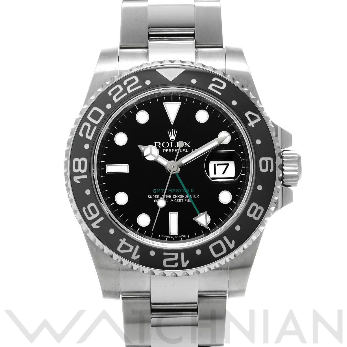 ロレックス GMTマスターII 116710LN ブラック メンズ 時計 【中古】【wristwatch】