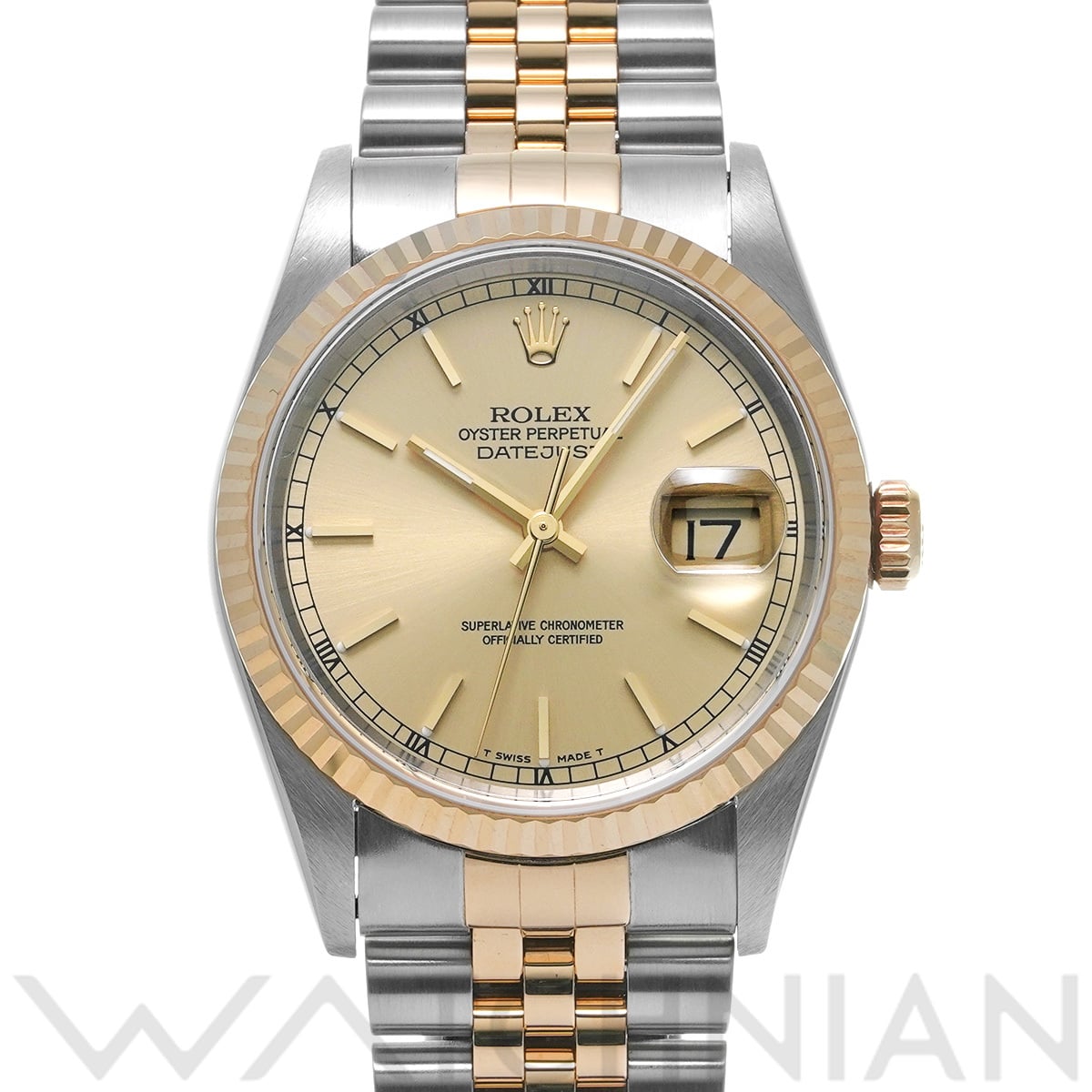 ロレックス デイトジャスト 16233 シャンパン メンズ 時計 【中古】【wristwatch】