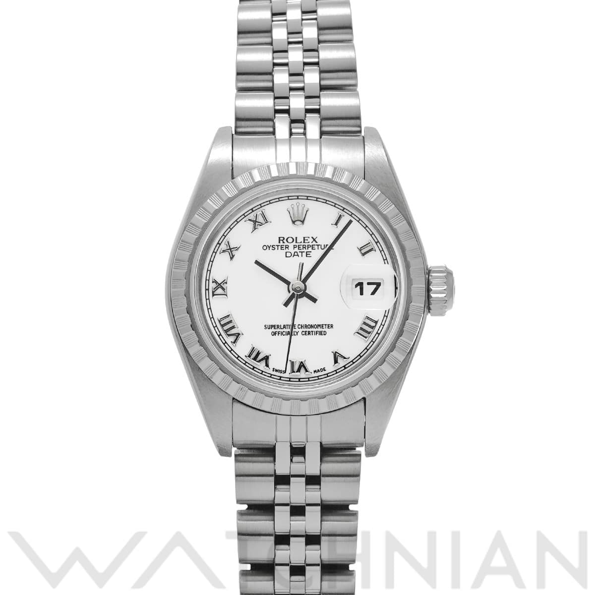 ロレックス オイスターパーペチュアル デイト 79240 ホワイト レディース 時計 【中古】【wristwatch】