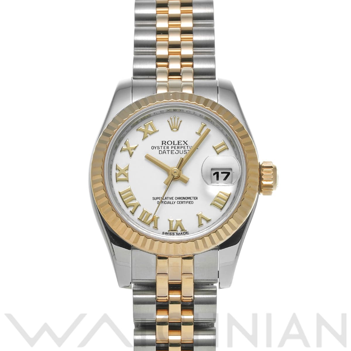 ロレックス レディ デイトジャスト 26 179173 ホワイト レディース 時計 【中古】【wristwatch】