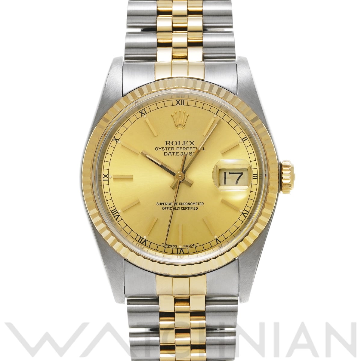 ロレックス デイトジャスト 16233 シャンパン メンズ 時計 【中古】【wristwatch】