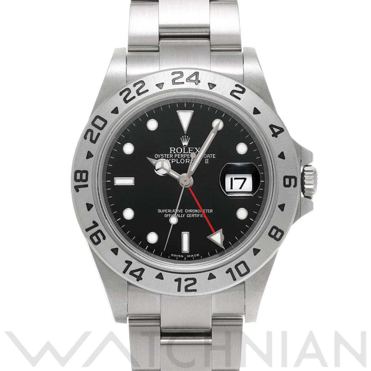 ロレックス エクスプローラーII 16570 ブラック メンズ 時計 【中古】【wristwatch】