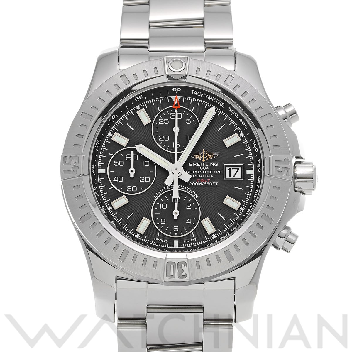 ブライトリング コルト クロノグラフ オートマチック A133884Y/BE68 ブラック メンズ 時計 【中古】【wristwatch】