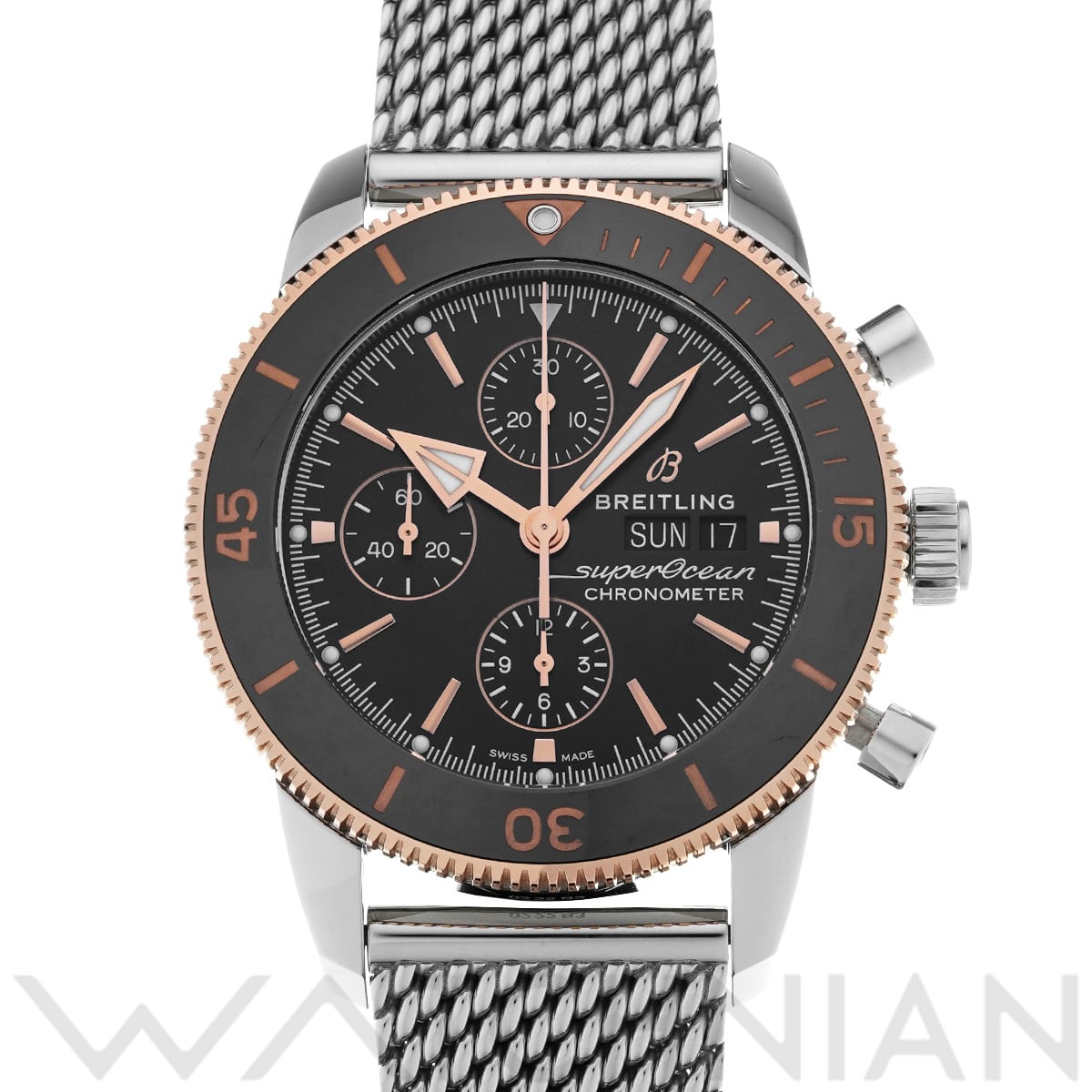 ブライトリング スーパーオーシャン ヘリテージ クロノグラフ 44 U13313121B1A1 ブラック メンズ 時計 【中古】【wristwatch】