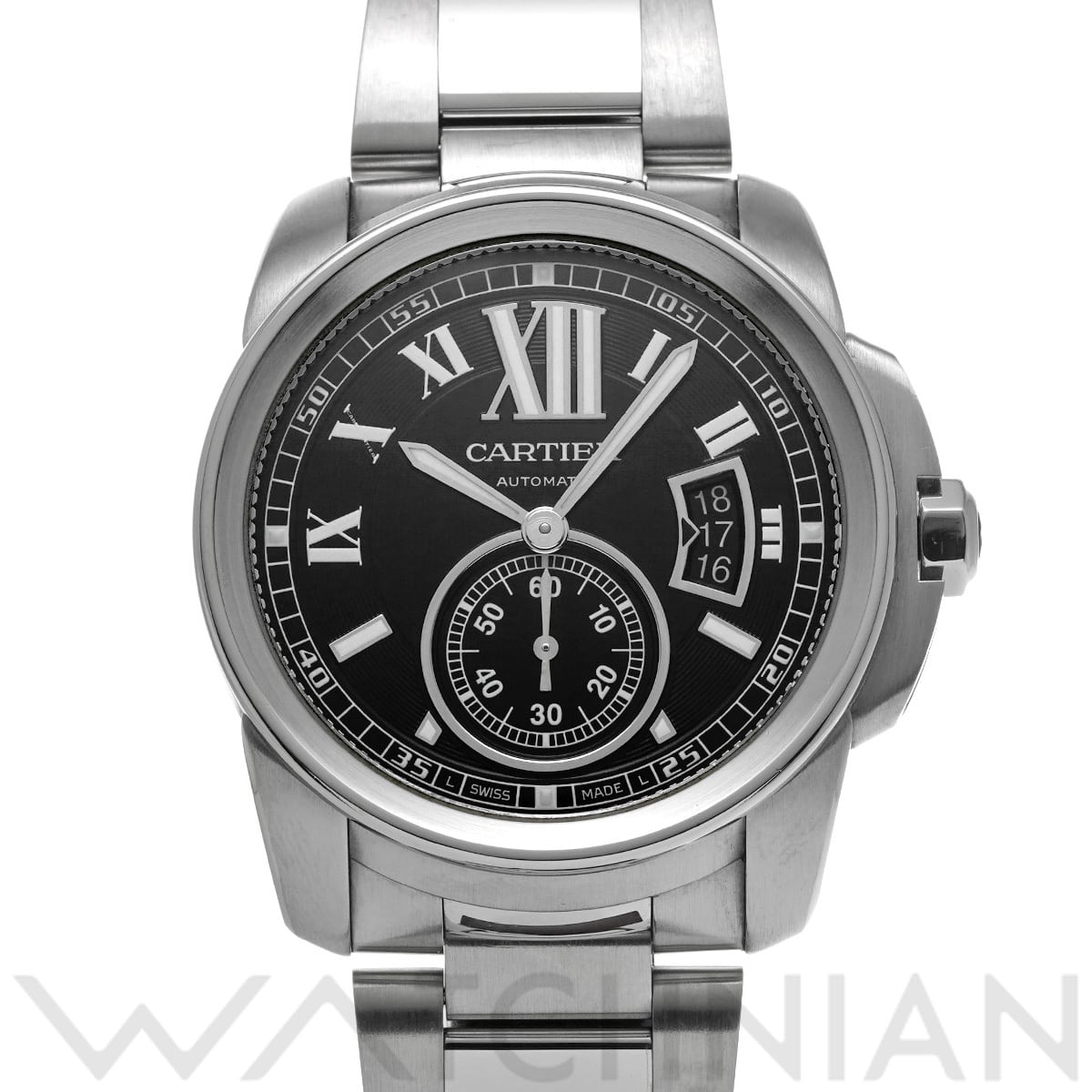 カルティエ カリブル ドゥ カルティエ W7100016 ブラック メンズ 時計 【中古】【wristwatch】