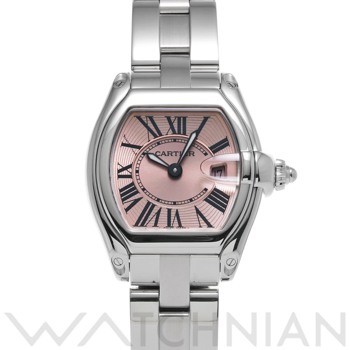 カルティエ ロードスター SM W62017V3 ピンク レディース 時計 【中古】【wristwatch】