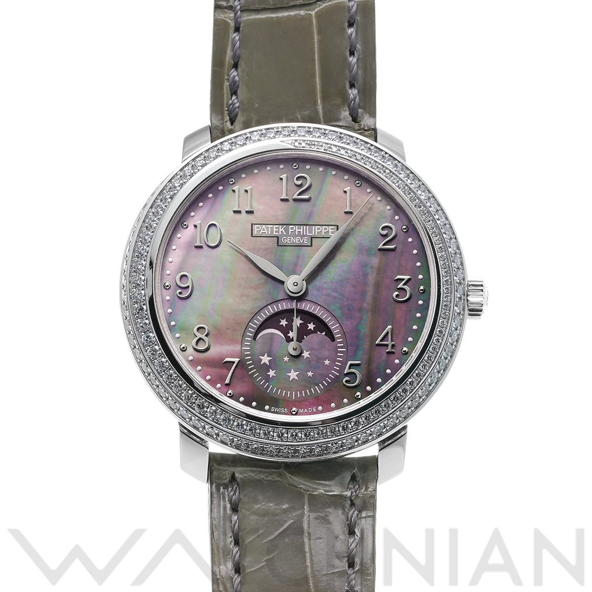 パテック フィリップ コンプリケーション ムーンフェイズ 4968G-001 ブラックシェル レディース 時計 【中古】【wristwatch】