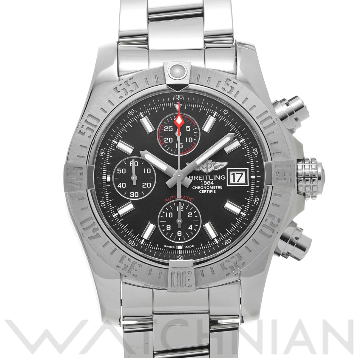 ブライトリング アベンジャー II A1338111/BC32 ブラック メンズ 時計 【中古】【wristwatch】