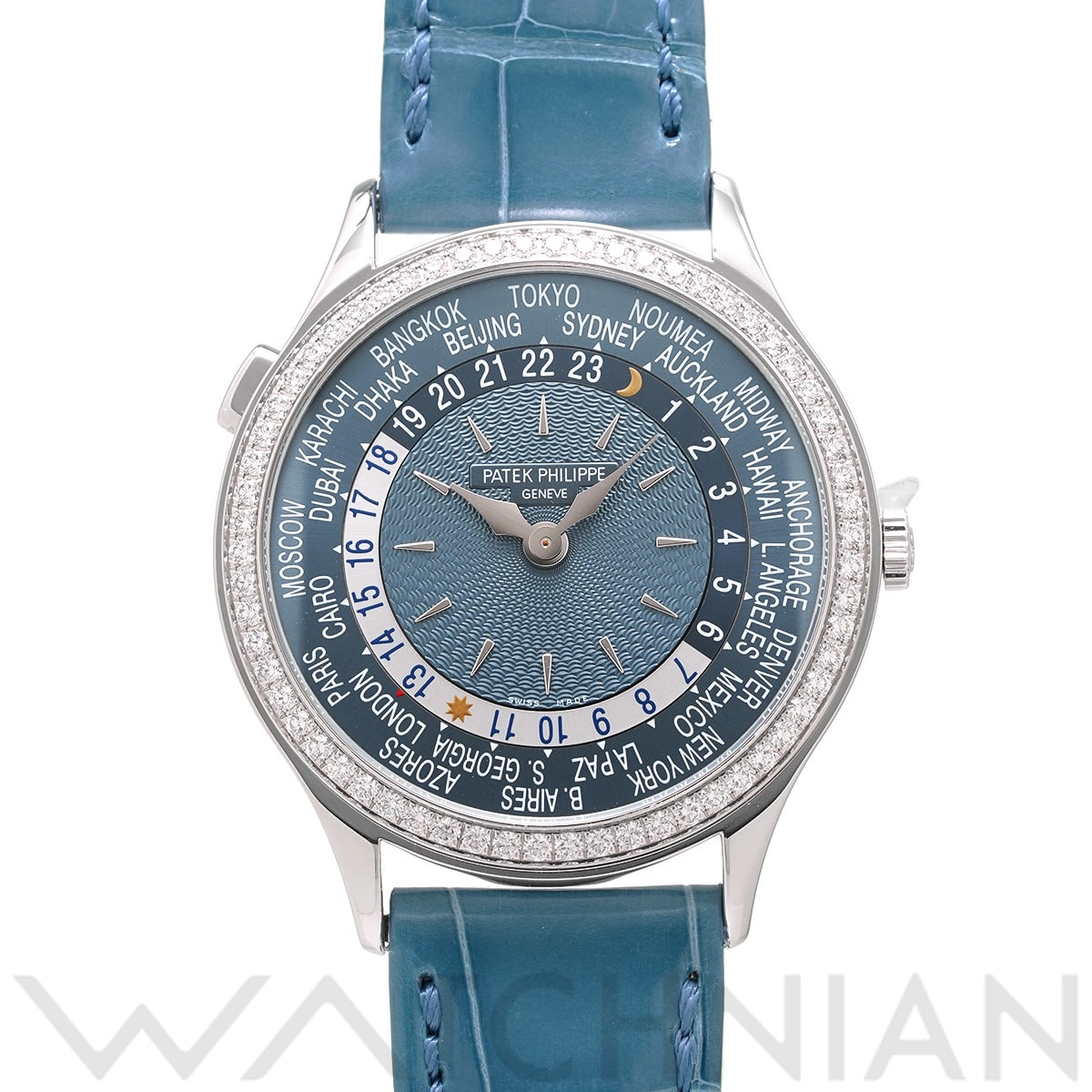 パテック フィリップ コンプリケーション ワールドタイム 7130G-016 ブルーグレー レディース 時計 【中古】【wristwatch】