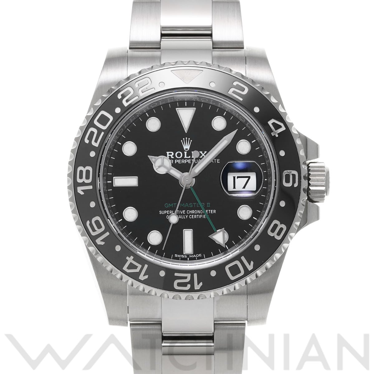 ロレックス GMTマスターII 116710LN ブラック メンズ 時計 【中古】【wristwatch】