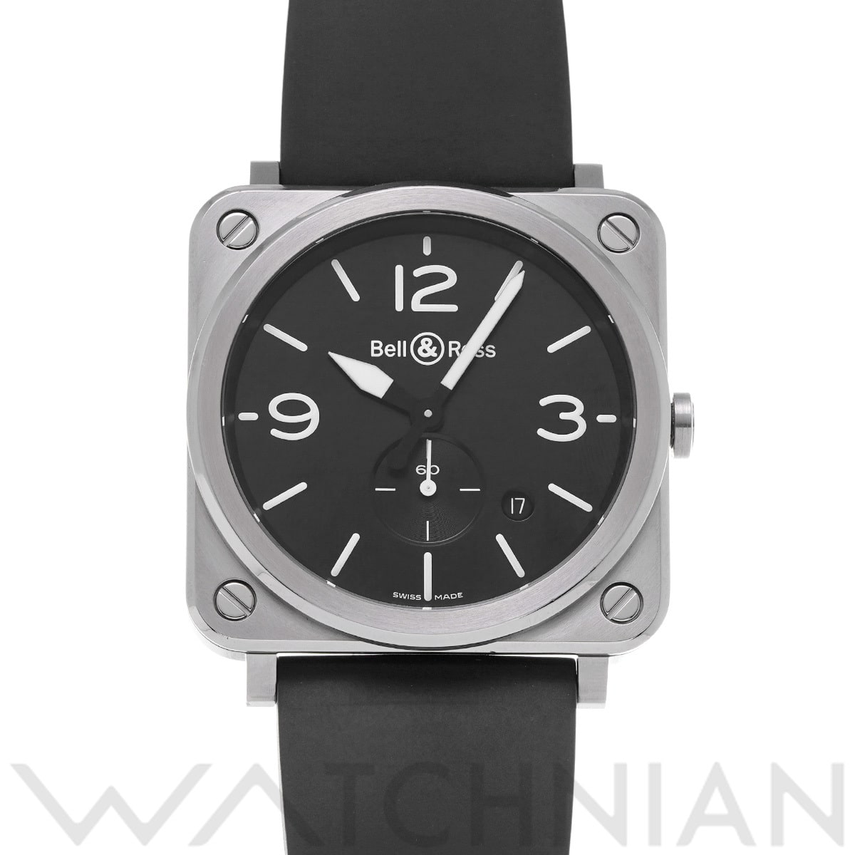 ベル＆ロス BR S スチール BRS-BLC-ST/SRB ブラック メンズ 時計 【中古】【wristwatch】