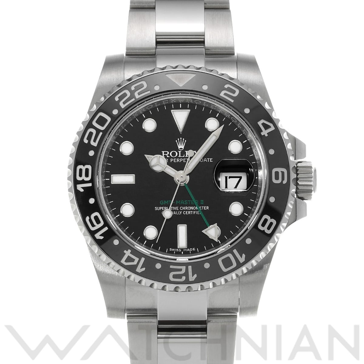 ロレックス GMTマスターII 116710LN ブラック メンズ 時計 【中古】【wristwatch】
