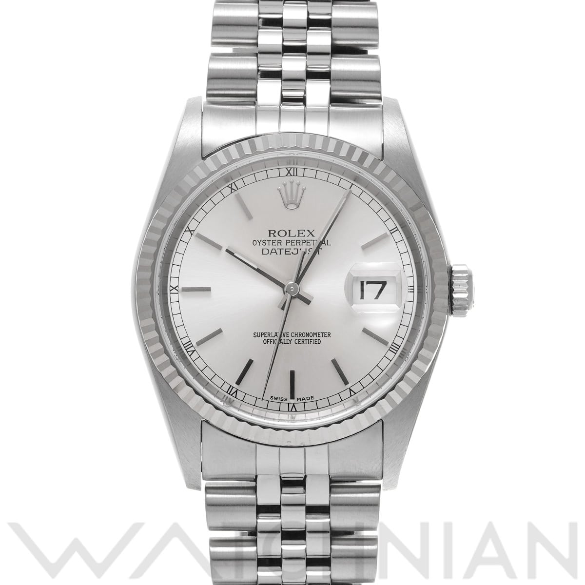 ロレックス デイトジャスト 16234 シルバー メンズ 時計 【中古】【wristwatch】