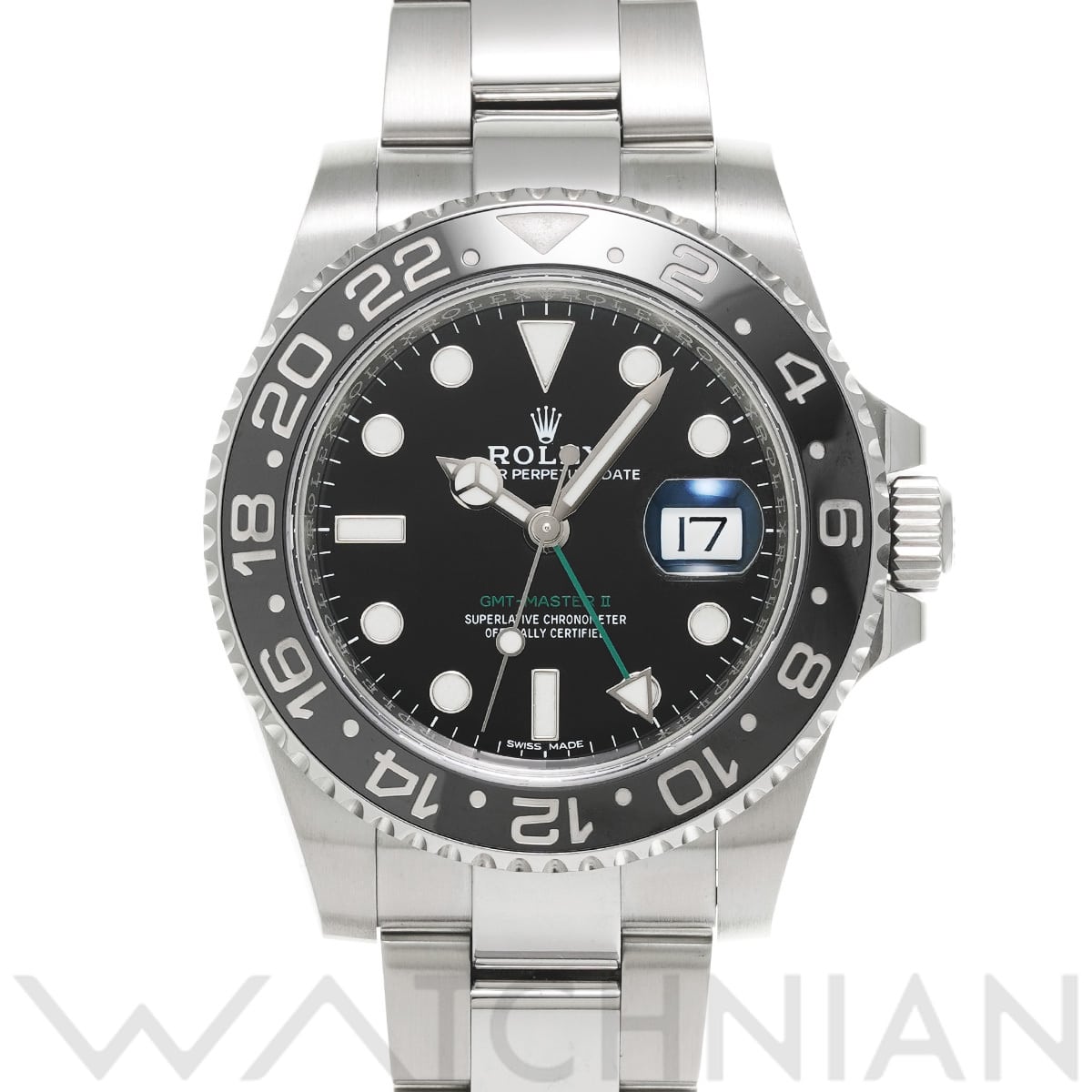 ロレックス GMTマスターII 116710LN ブラック メンズ 時計 【中古】【wristwatch】