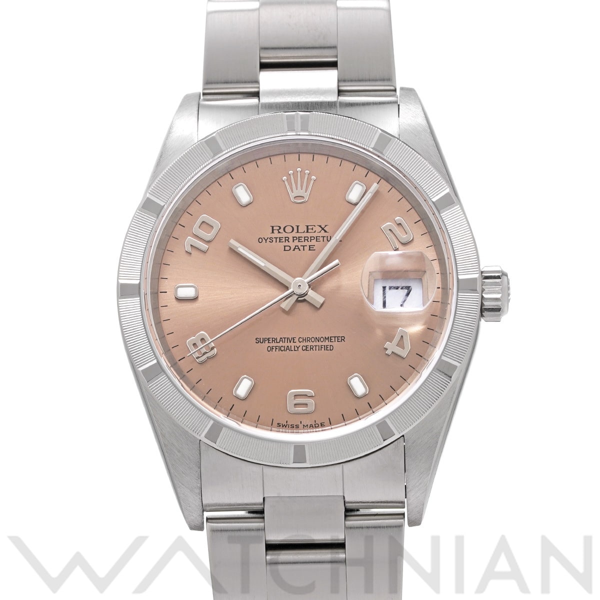 ロレックス オイスターパーペチュアル デイト 15210 ピンク メンズ 時計 【中古】【wristwatch】