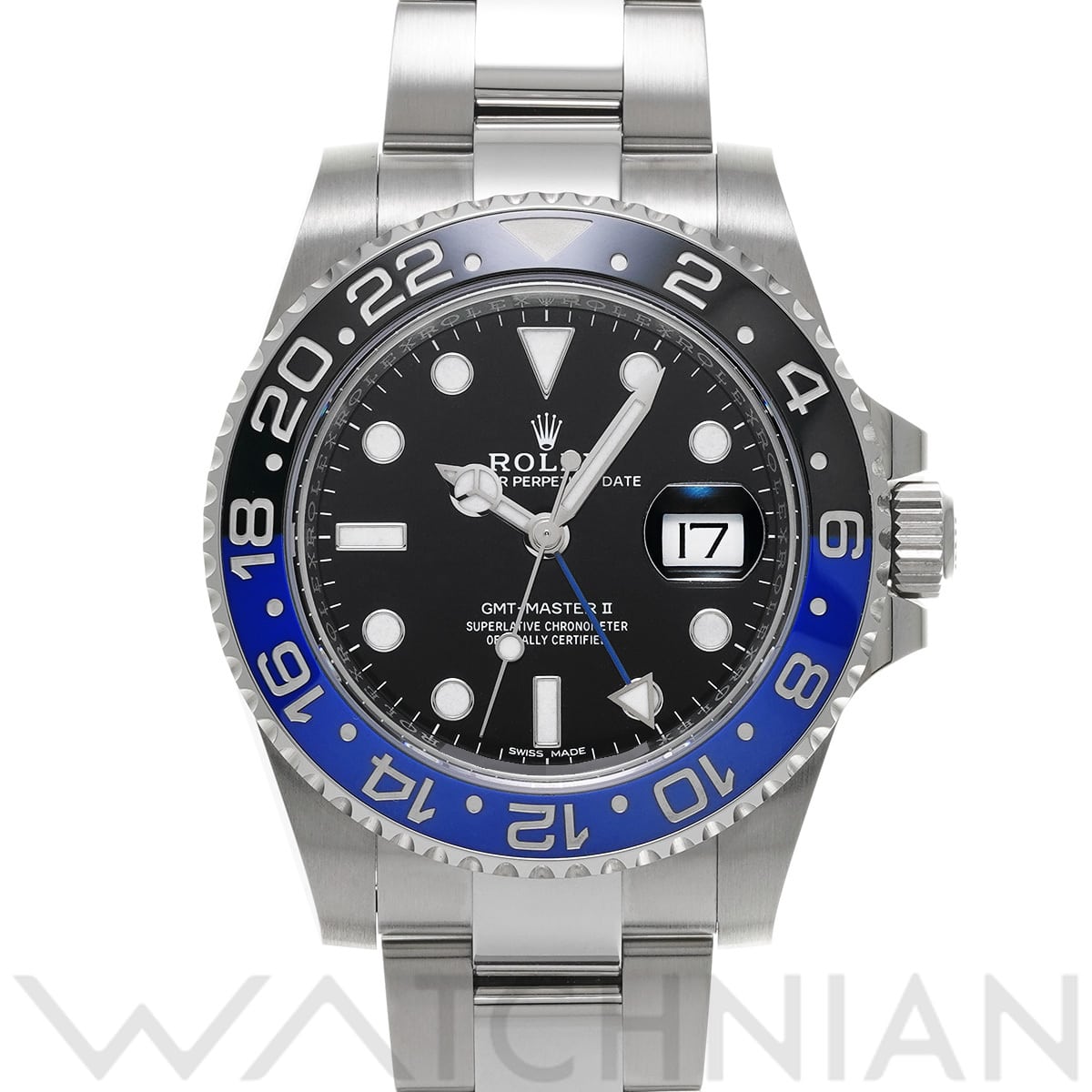 ロレックス GMTマスターII 116710BLNR ブラック メンズ 時計 【中古】【wristwatch】