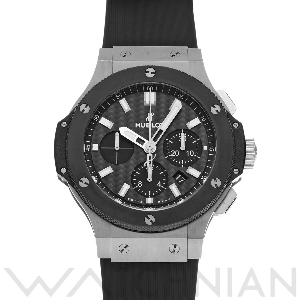 ウブロ ビッグバン スチール セラミック 301.SM.1770.RX ブラックカーボン メンズ 時計 【中古】【wristwatch】