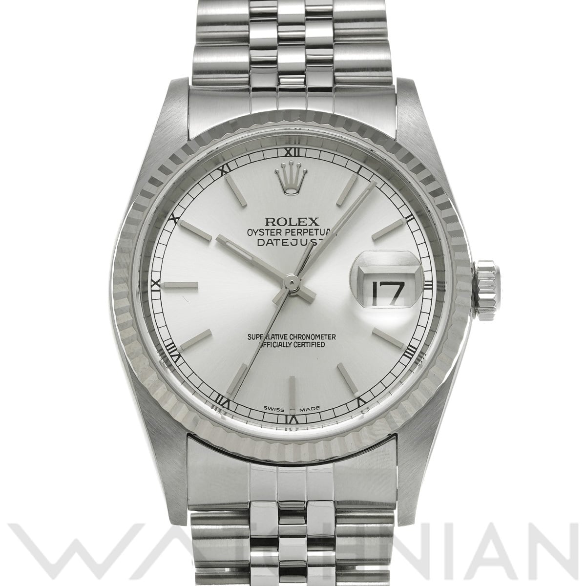 ロレックス デイトジャスト 16234 シルバー メンズ 時計 【中古】【wristwatch】
