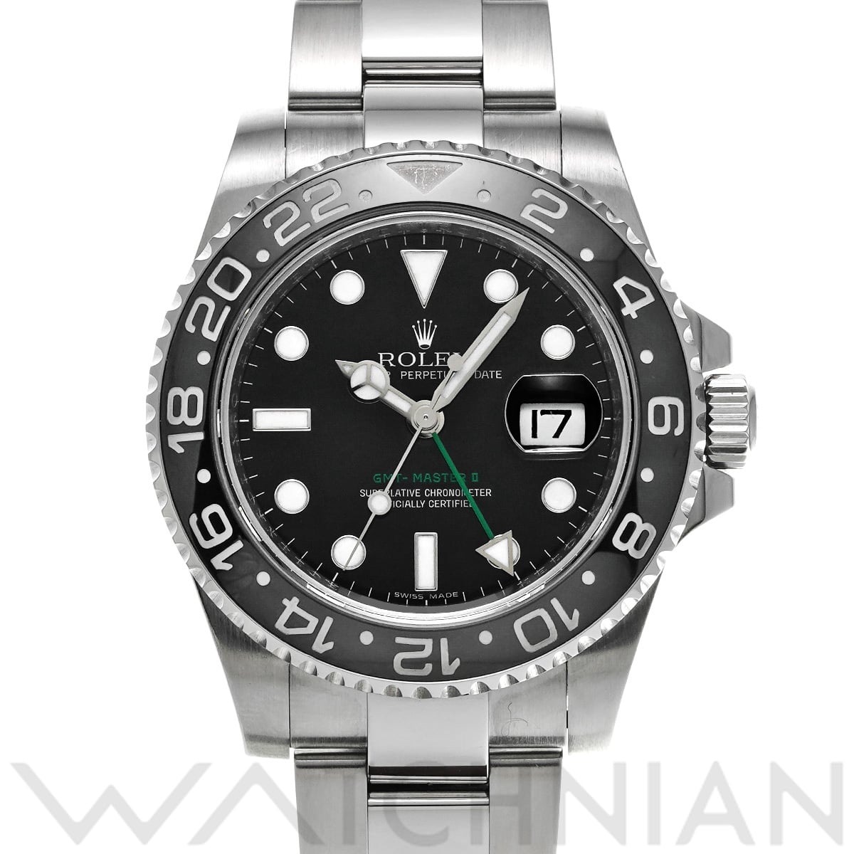 ロレックス GMTマスターII 116710LN ブラック メンズ 時計 【中古】【wristwatch】