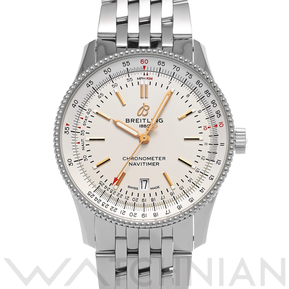 ブライトリング ナビタイマー オートマチック 41 A17326211G1A1 アイボリー メンズ 時計 【中古】【wristwatch】