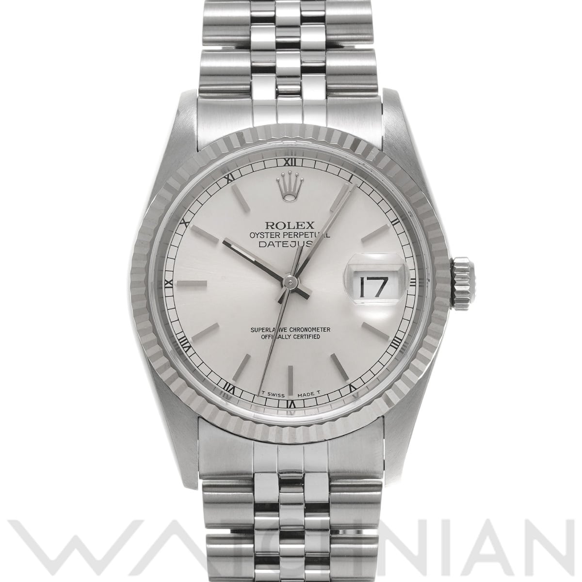 ロレックス デイトジャスト 16234 シルバー メンズ 時計 【中古】【wristwatch】