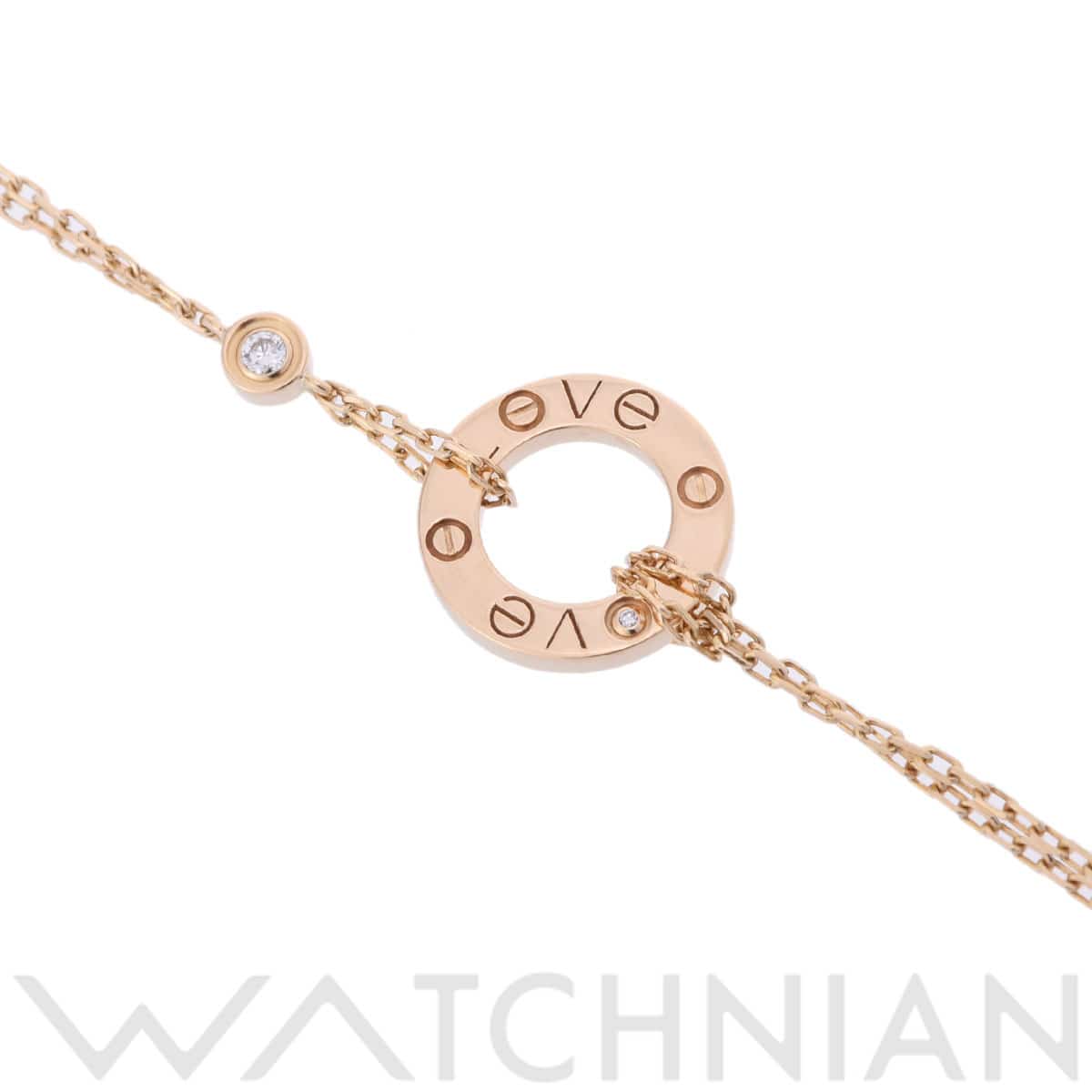 カルティエ ラブサークル ブレスレット 2PD ゴールド K18イエローゴールド YG レディース ジュエリー 【中古】【jewelry】