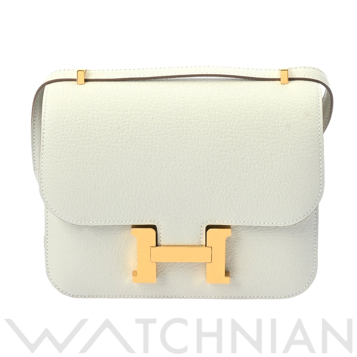 エルメス コンスタンス ミニ18 ミロワール マッシュルーム/ゴールド金具 シェーブル レディース バッグ 【未使用】【bag】