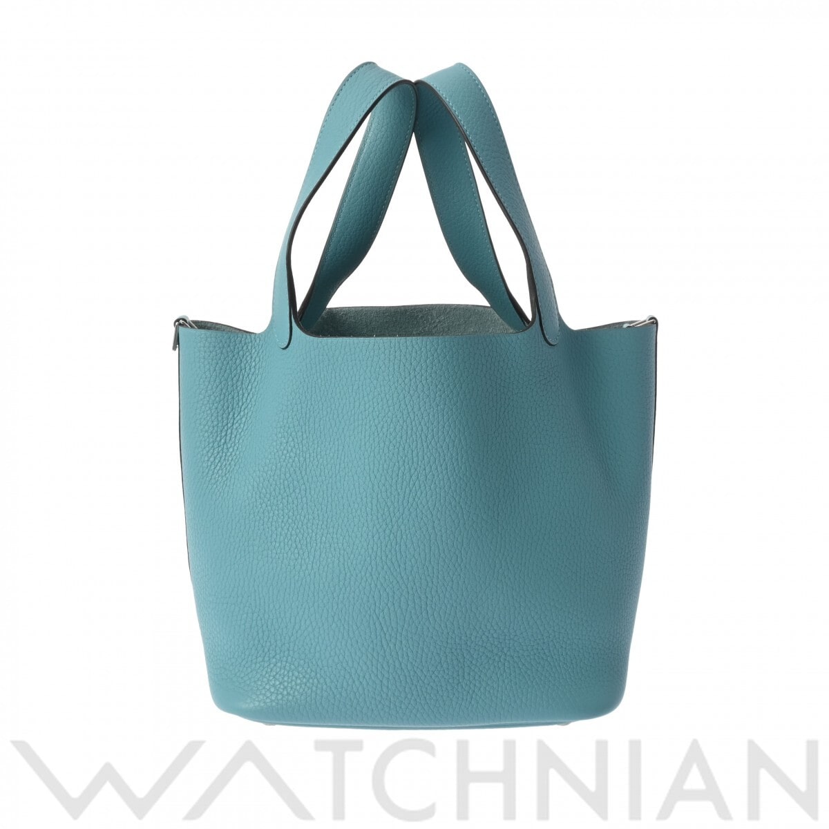 エルメス ピコタン ロック PM  ブルーサンシール/パラジウム金具 トリヨンクレマンス レディース バッグ 【中古】【bag】