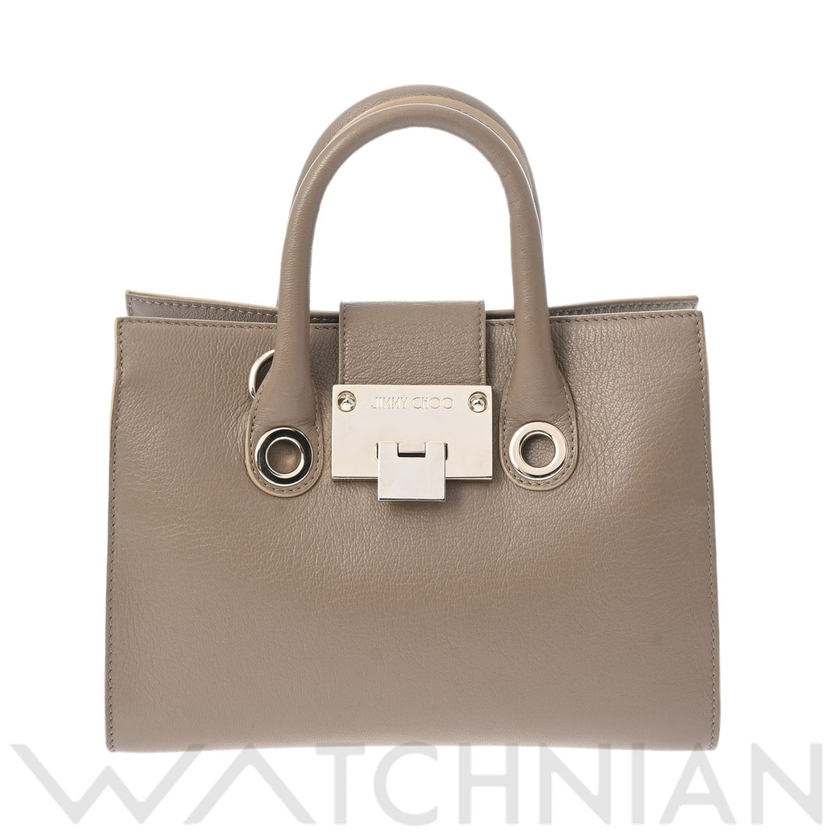 ジミーチュウ ライリー スモール グレージュ系 レザー レディース バッグ 【中古】【bag】