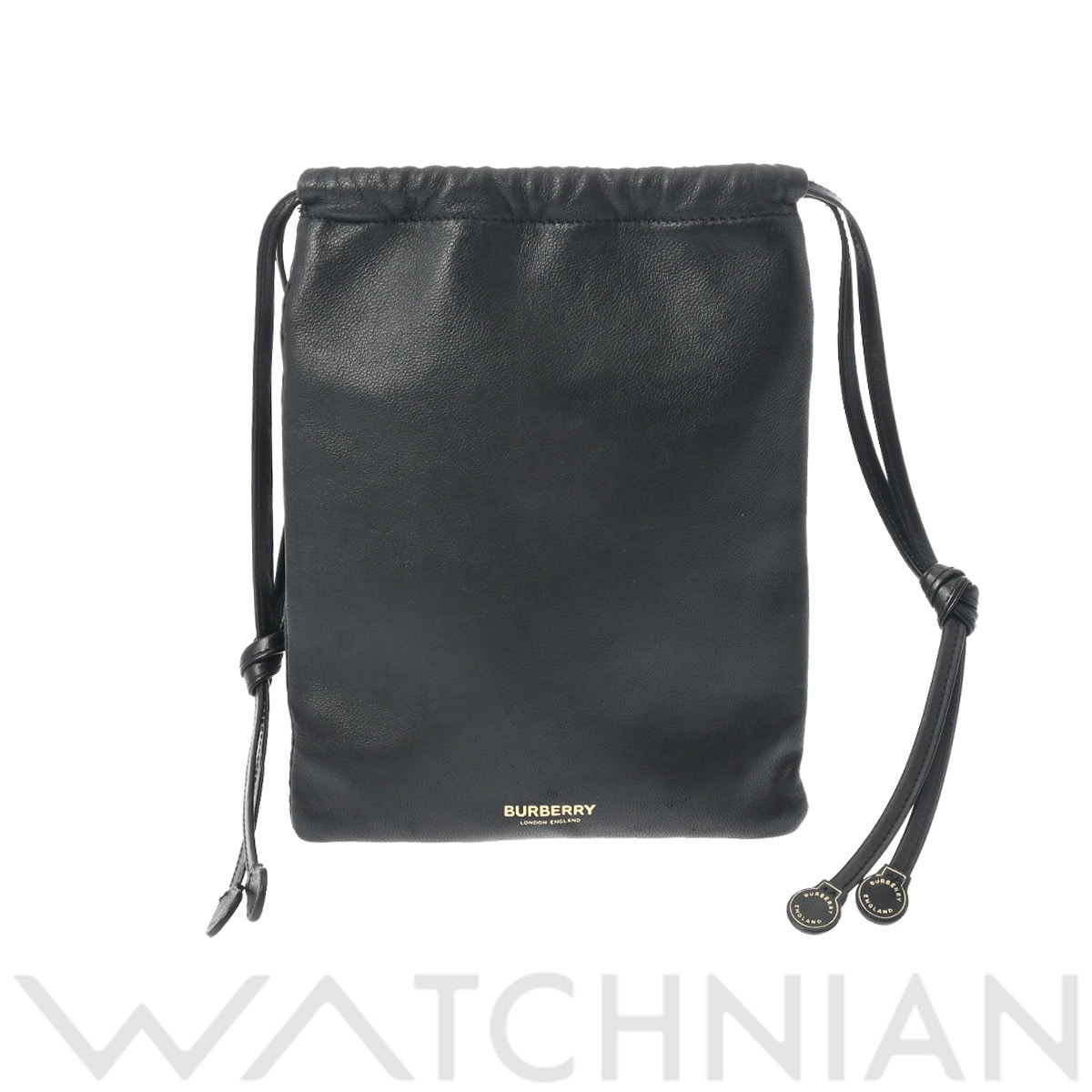 バーバリー ブラック/ゴールド金具 レザー レディース バッグ 【中古】【bag】