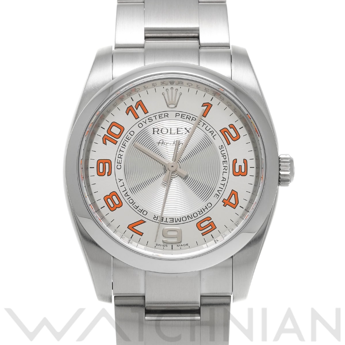 ロレックス エアキング 114200 シルバーコンセントリック メンズ 時計 【中古】【wristwatch】