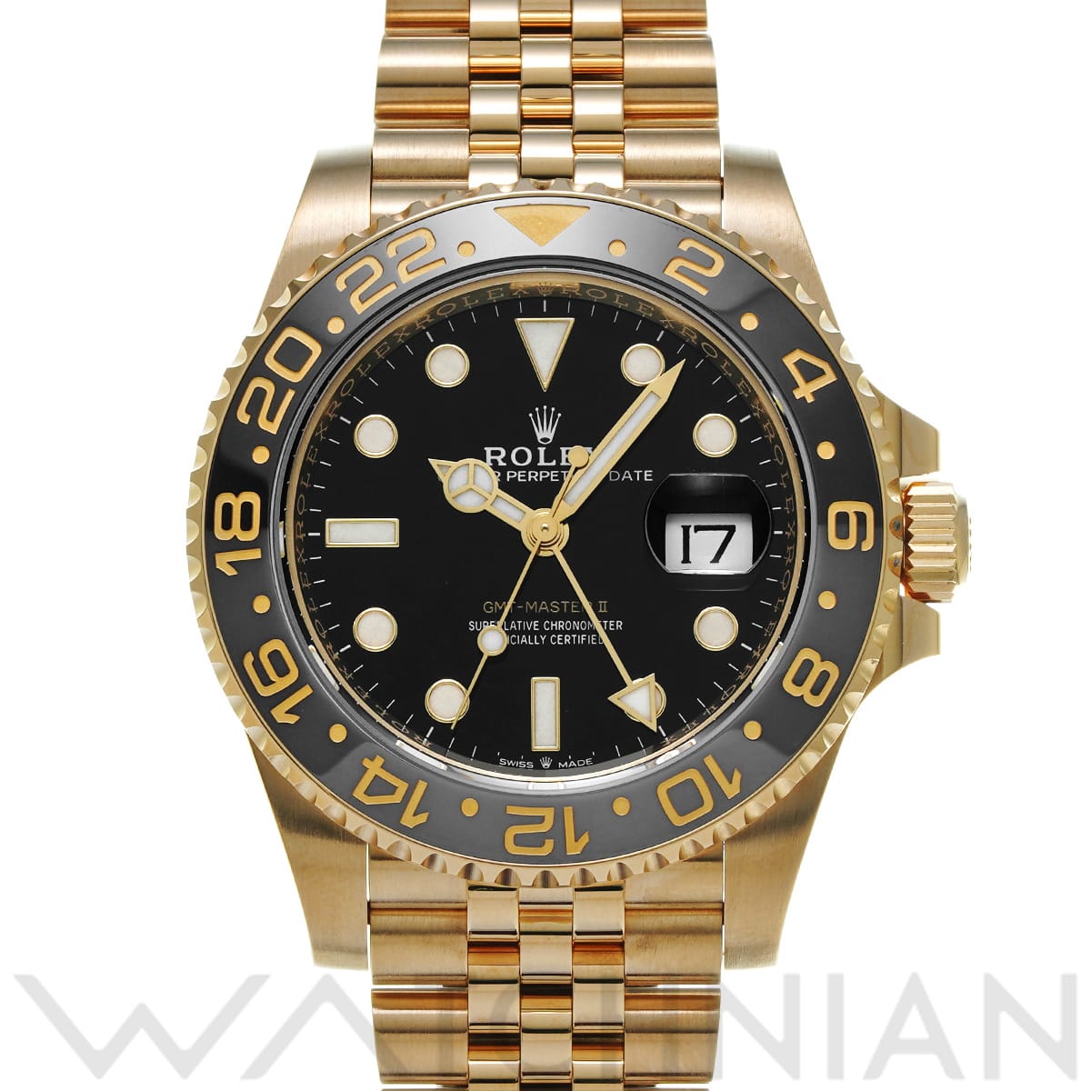ロレックス GMTマスターII 126718GRNR ブラック メンズ 時計 【中古】【wristwatch】