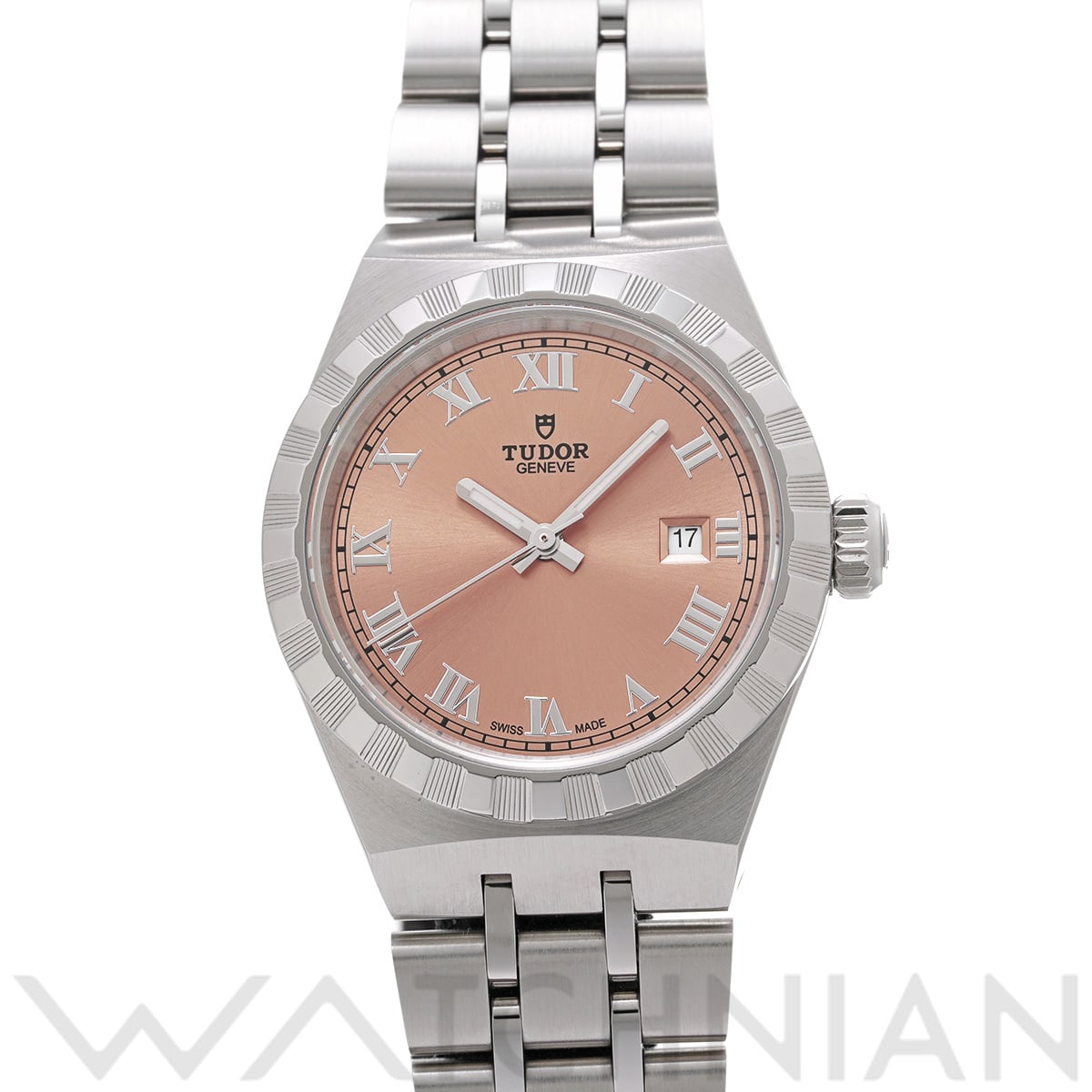 チューダー / チュードル ロイヤル デイト 28300 サーモンピンク レディース 時計 【中古】【wristwatch】