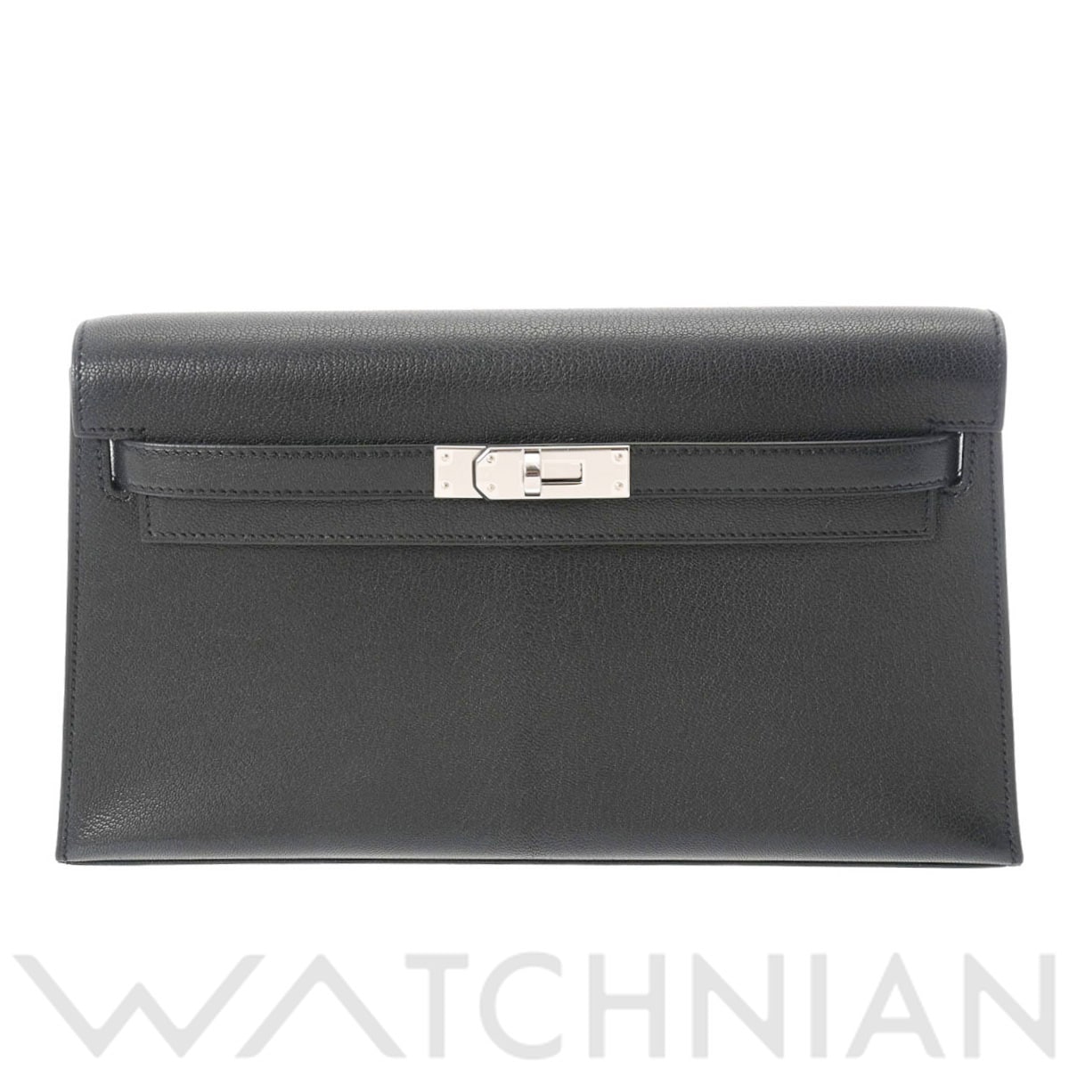 エルメス ケリー エラン 2WAY ブラック シェーブルチャムキラ ユニセックス バッグ 【未使用】【bag】